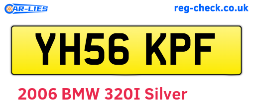 YH56KPF are the vehicle registration plates.