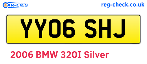 YY06SHJ are the vehicle registration plates.