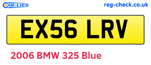 EX56LRV are the vehicle registration plates.
