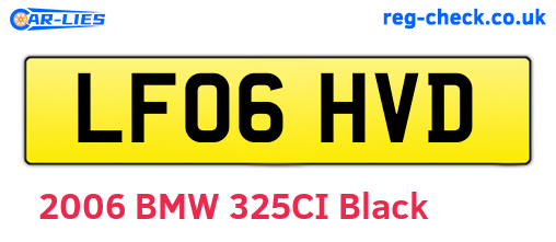 LF06HVD are the vehicle registration plates.
