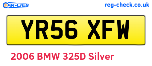 YR56XFW are the vehicle registration plates.