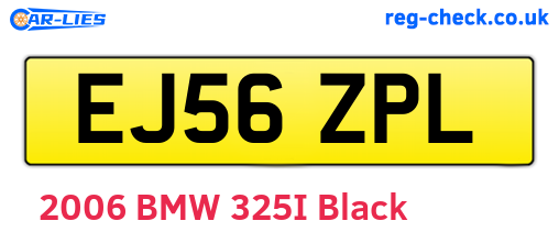 EJ56ZPL are the vehicle registration plates.