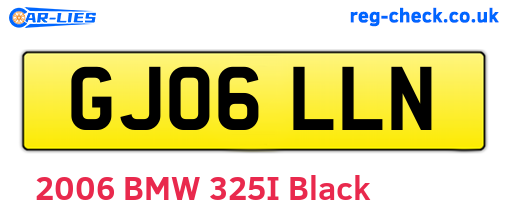 GJ06LLN are the vehicle registration plates.