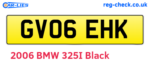 GV06EHK are the vehicle registration plates.