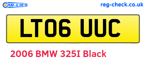 LT06UUC are the vehicle registration plates.