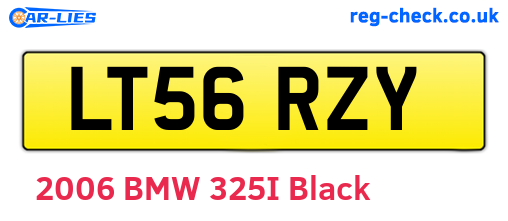 LT56RZY are the vehicle registration plates.