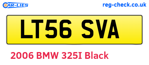 LT56SVA are the vehicle registration plates.