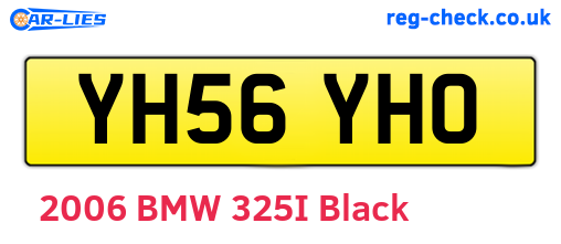 YH56YHO are the vehicle registration plates.