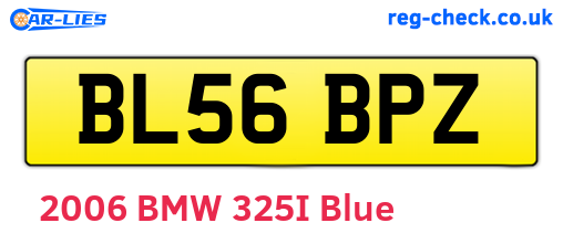 BL56BPZ are the vehicle registration plates.