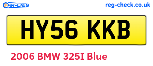HY56KKB are the vehicle registration plates.