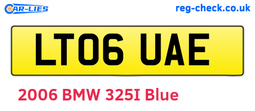LT06UAE are the vehicle registration plates.