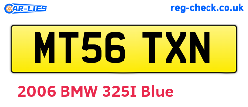 MT56TXN are the vehicle registration plates.