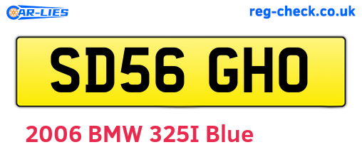 SD56GHO are the vehicle registration plates.
