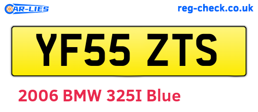 YF55ZTS are the vehicle registration plates.