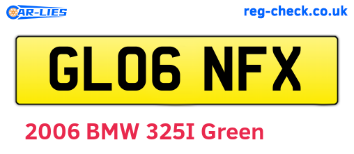 GL06NFX are the vehicle registration plates.