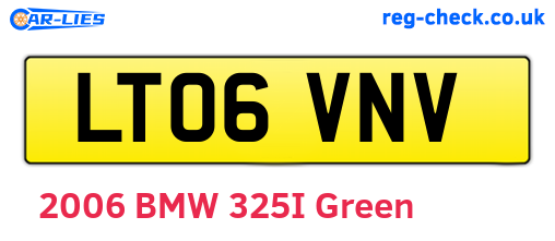 LT06VNV are the vehicle registration plates.