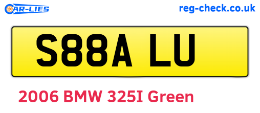 S88ALU are the vehicle registration plates.