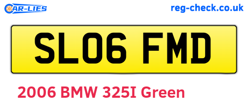 SL06FMD are the vehicle registration plates.