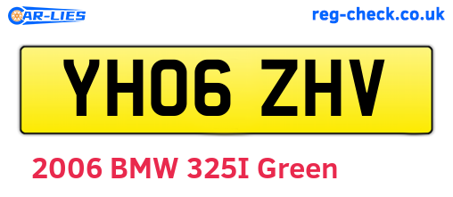 YH06ZHV are the vehicle registration plates.