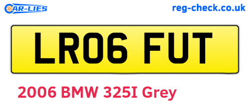 LR06FUT are the vehicle registration plates.