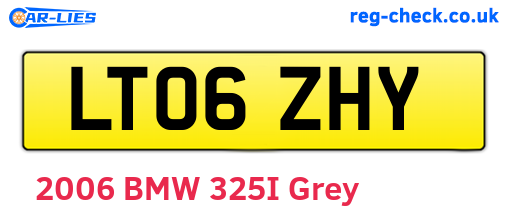 LT06ZHY are the vehicle registration plates.