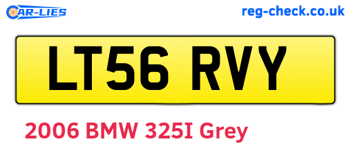 LT56RVY are the vehicle registration plates.