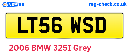 LT56WSD are the vehicle registration plates.