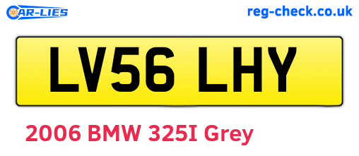 LV56LHY are the vehicle registration plates.