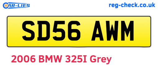 SD56AWM are the vehicle registration plates.