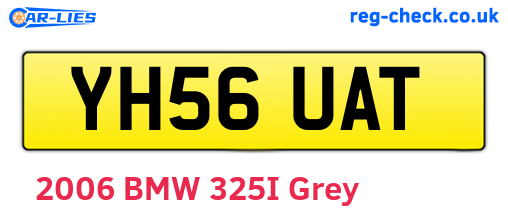 YH56UAT are the vehicle registration plates.