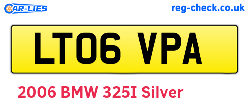 LT06VPA are the vehicle registration plates.