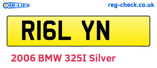 R16LYN are the vehicle registration plates.