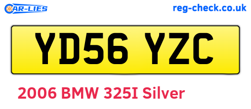 YD56YZC are the vehicle registration plates.