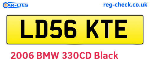 LD56KTE are the vehicle registration plates.