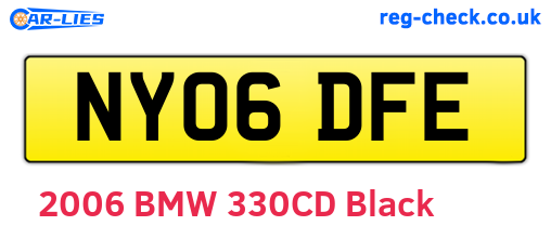 NY06DFE are the vehicle registration plates.