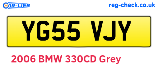 YG55VJY are the vehicle registration plates.
