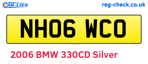 NH06WCO are the vehicle registration plates.