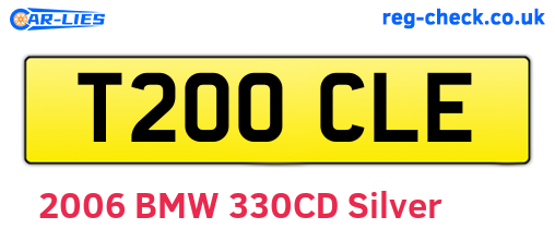 T200CLE are the vehicle registration plates.