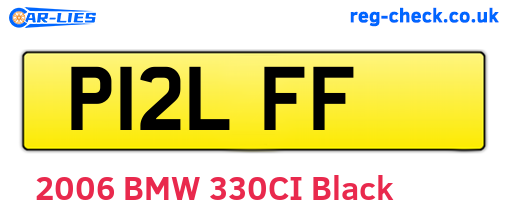 P12LFF are the vehicle registration plates.