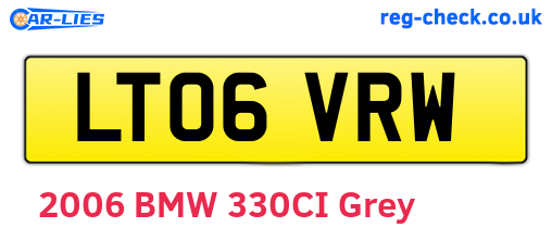 LT06VRW are the vehicle registration plates.