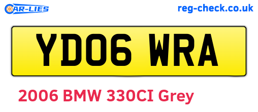YD06WRA are the vehicle registration plates.