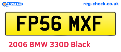 FP56MXF are the vehicle registration plates.