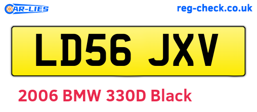 LD56JXV are the vehicle registration plates.