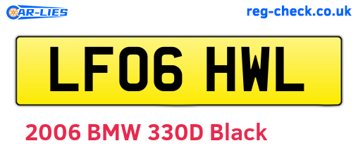 LF06HWL are the vehicle registration plates.
