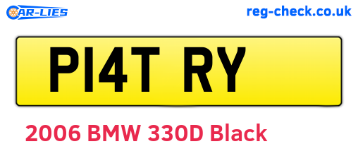 P14TRY are the vehicle registration plates.