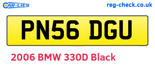PN56DGU are the vehicle registration plates.