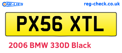 PX56XTL are the vehicle registration plates.