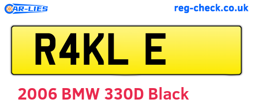R4KLE are the vehicle registration plates.