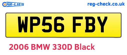 WP56FBY are the vehicle registration plates.