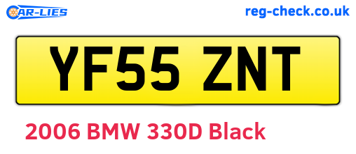 YF55ZNT are the vehicle registration plates.